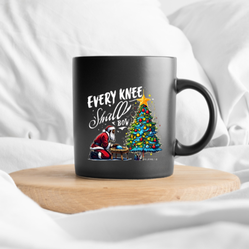 Don't Stop Believing Black Glossy Mug