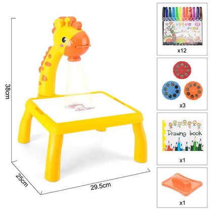 Children Led Projector Painting Art Drawing Table