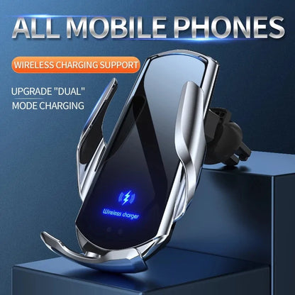 15W Qi Car Wireless Charger with Magnetic Phone Holder