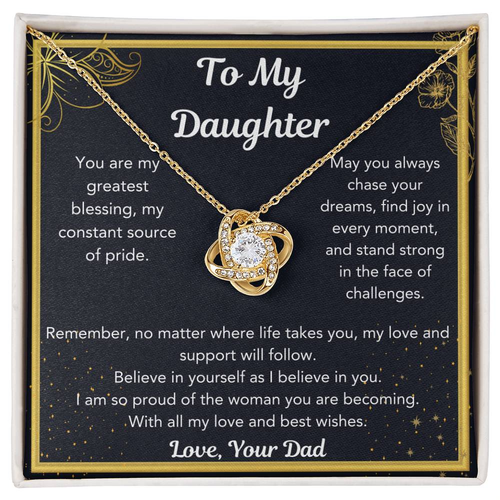 Heartfelt Dad Necklace Gift to Daughter – Meaningful Jewelry for Birthdays, Christmas, Graduation & Special Occasions