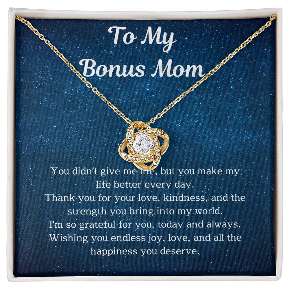 Bonus Mom Jewelry Gift - Elegant & Meaningful Necklace for Bonus Moms | Perfect Birthday, Mother’s Day & Holiday Gift