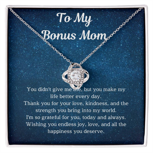 Bonus Mom Jewelry Gift - Elegant & Meaningful Necklace for Bonus Moms | Perfect Birthday, Mother’s Day & Holiday Gift