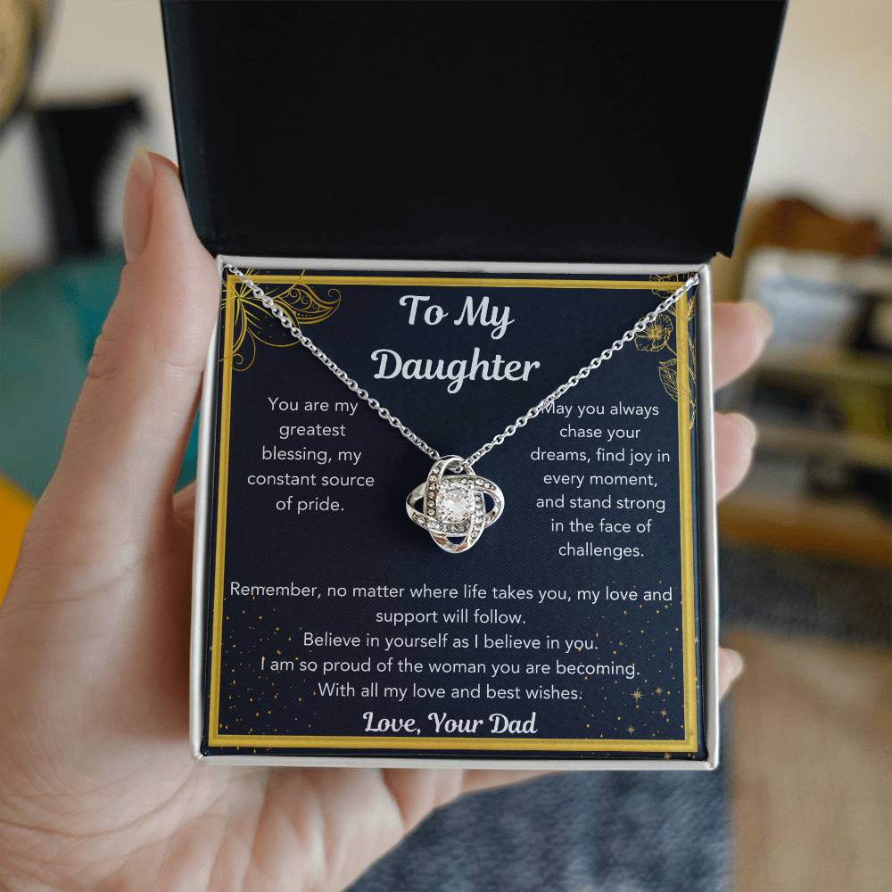 Heartfelt Dad Necklace Gift to Daughter – Meaningful Jewelry for Birthdays, Christmas, Graduation & Special Occasions