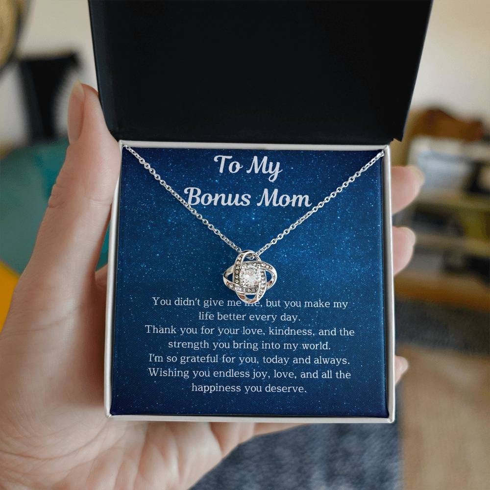 Bonus Mom Jewelry Gift - Elegant & Meaningful Necklace for Bonus Moms | Perfect Birthday, Mother’s Day & Holiday Gift