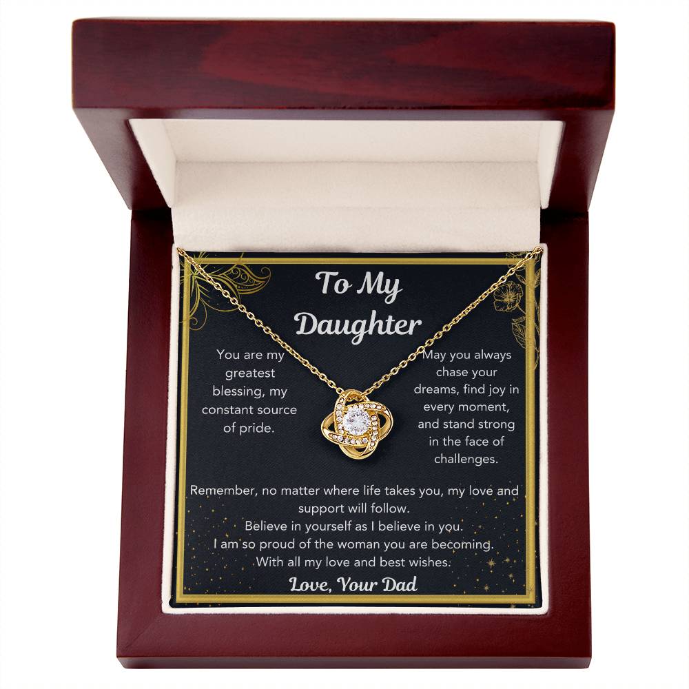 Heartfelt Dad Necklace Gift to Daughter – Meaningful Jewelry for Birthdays, Christmas, Graduation & Special Occasions