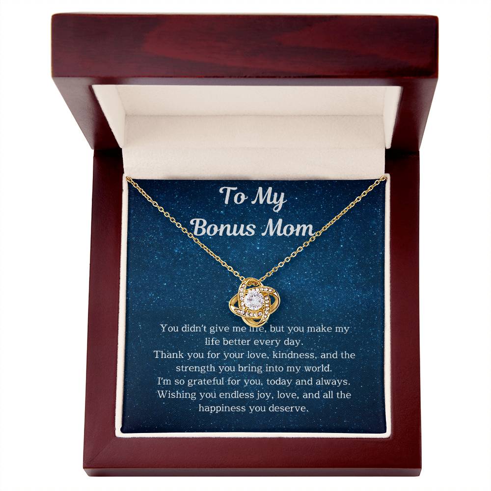 Bonus Mom Jewelry Gift - Elegant & Meaningful Necklace for Bonus Moms | Perfect Birthday, Mother’s Day & Holiday Gift