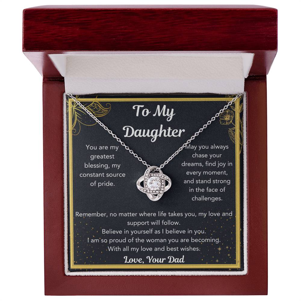 Heartfelt Dad Necklace Gift to Daughter – Meaningful Jewelry for Birthdays, Christmas, Graduation & Special Occasions