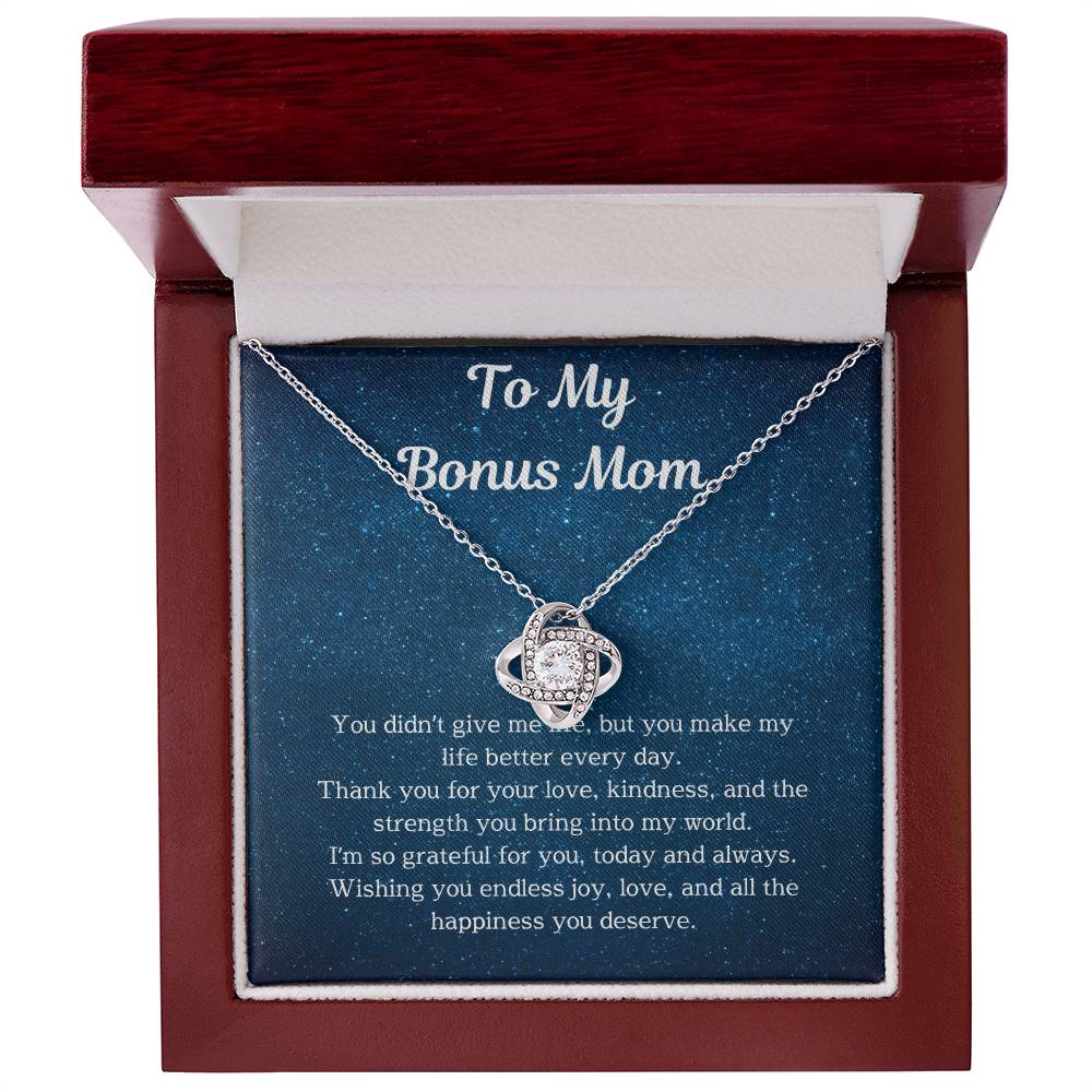 Bonus Mom Jewelry Gift - Elegant & Meaningful Necklace for Bonus Moms | Perfect Birthday, Mother’s Day & Holiday Gift